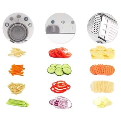 Cortador Ralador Fatiador Legumes Verduras Mandoline Inox - Praticidade Na Cozinha Branco