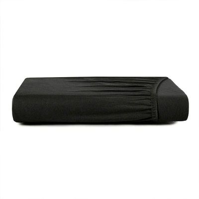 Lençol Com Elástico King Altenburg Malha Fio Penteado Preto Primitivo