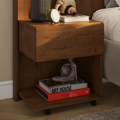 Cabeceira Sleep Movelove Cama Solteiro + Criado Suspenso