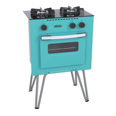 Fogao 2 Bocas Venax Mini Cook Verde Gas Glp