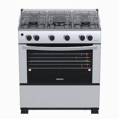 Fogao 5 Bocas Venax Gaudi Mesa Inox GIIi Inox Gas Glp