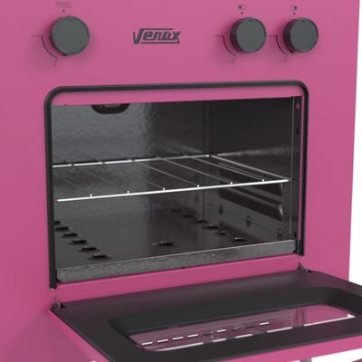 Fogao 2 Bocas Venax Mini Cook Pink Gas Glp