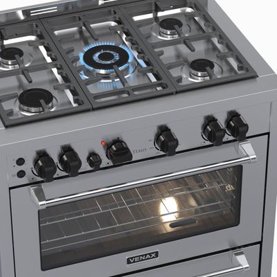 Fogao 5 Bocas Venax Temis Inox Gas Glp 127 V