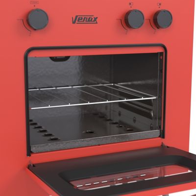 Fogao 2 Bocas Venax Mini Cook Vermelho Gas Glp