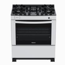 Fogao 5 Bocas Venax Delplus Vitreo Bl Branco Gas Glp