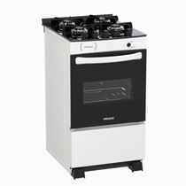 Fogao 4 Bocas Venax Picasso Vitreo Branco Gas Glp