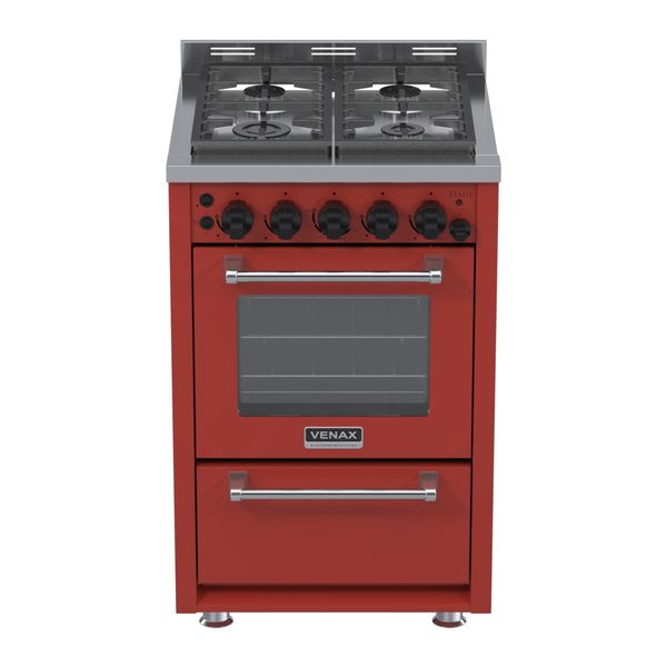 Fogao 4 Bocas Venax Temis Vermelho Glp 220 V