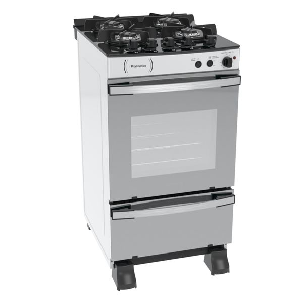 Fogao 4 Bocas Venax Palladio Vitreo Branco Gas Glp 127 V