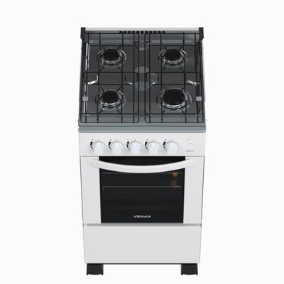 Fogao 4 Bocas Venax Gaudi Mesa Inox GIIi Branco Gas Glp