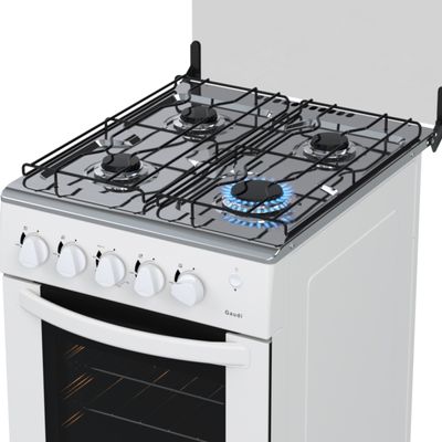 Fogao 4 Bocas Venax Gaudi Mesa Inox GIIi Branco Gas Glp