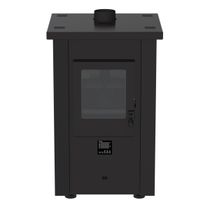Calefator a Pellets Vulcano Preto Fosco