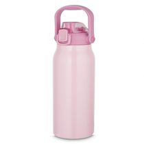 Garrafa Litrão Com Alça E Bico 1,5l Em Aço Inox Rosa