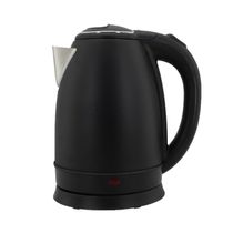Chaleira Elétrica 1,8l Em Inox Preta 220V 1500w Rápida Fervura