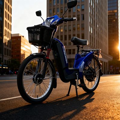 BICICLETA SCOOTER ELETRICA EB500W WX-01 WEHAWK BAT 48V 12AH BR Vermelho