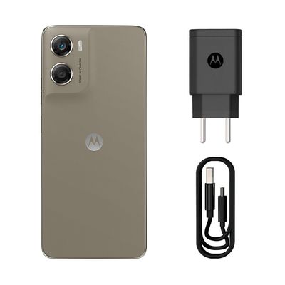 Smartphone Moto G06, Câmera 50 MP, 256 GB, 4G, XT2523 bege