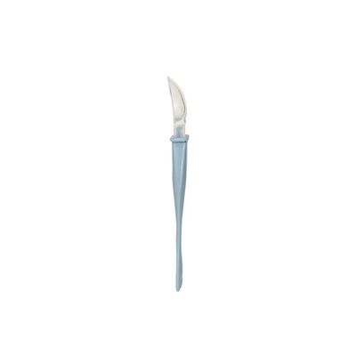 Colher Ponta Dupla Colors Marinho Silicone Resistente Para Bebês