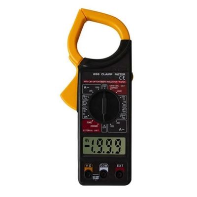 Alicate Amperimetro Digital Completo Com Estojo Protecao 750v 20a 200a Multimetro Hold