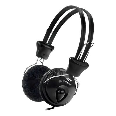 Fone De Ouvido Headphone C3tech Tricerix, Usb, Microfone Integrado, Driver 40mm, Preto - Ph-200bk