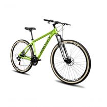 Bicicleta Aro 29 Absolute Nero 5 Câmbio Shimano 24v Acera K7 Freio A Disco Garfo Com Trava Verde 15