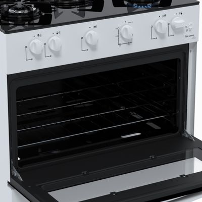 Fogao 5 Bocas Venax Picasso Line Branco Gas Glp