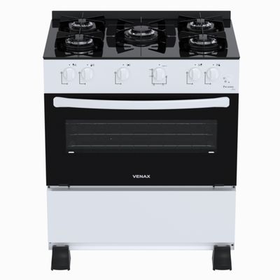 Fogao 5 Bocas Venax Picasso Line Branco Gas Glp