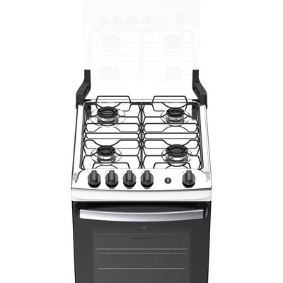 Fogão Atlas Agile Up 4 Bocas com Mesa Inox e Acendimento Automático Bivolt Branco