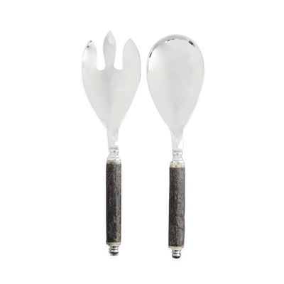Conjunto de Talheres para Salada Fracalanza Arvoredo em Aço Inox 2 Peças
