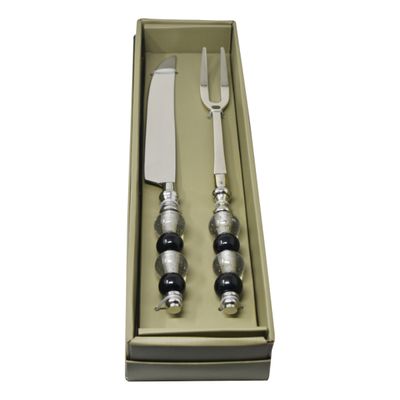 Conjunto para Bolo Joie de Vivre Fracalanza em Aço Inox com Faca e Espátula
