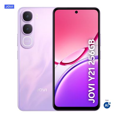 Smartphone JOVI Y21 4G Tela 6.68" 256GB Câmera 50MP Bateria 6500mAh Lilás
