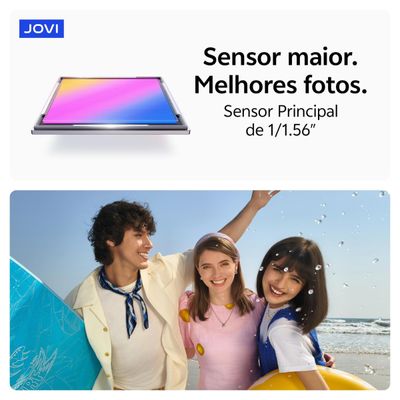 Smartphone JOVI V70 5G Tela 6.83" 256GB Câmera 200MP Bateria 7000mAh Azul Safira