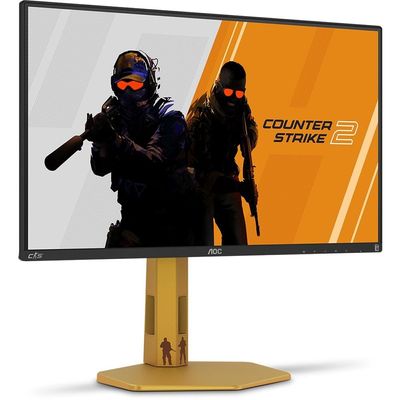 Monitor Gamer 24,5" LED AOC AGON Counter Strike 2 CS25G/78 Full HD 310Hz Preto e Dourado
