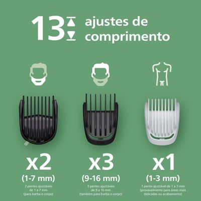 Aparador de Pelos Philips Multigroom MG3941/15 10 em 1 Bivolt