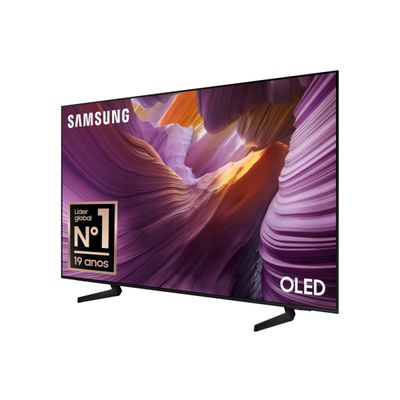 Smart TV 55 4K Samsung OLED QN55S85FAGXZD Vision AI 120Hz Dolby Atmos Processador NQ4 AI Gen2 Preto Grafite