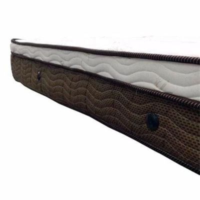 Cama Box Queen Size Ortobom Magnyfic com Ortopillow e Molas Ensacadas 65x158x198 cm - Marrom/Bege