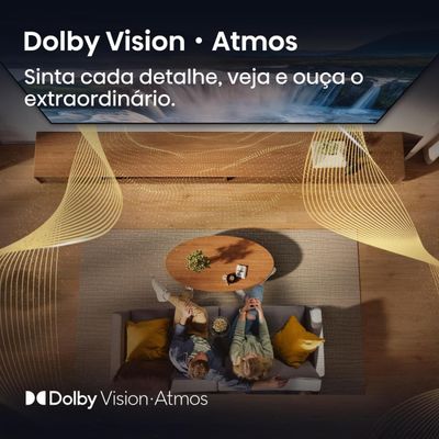 Smart TV 65 4K UHD Hisense QLED 65Q6QV HDR10 Dolby Atmos Vidaa U9 Preta