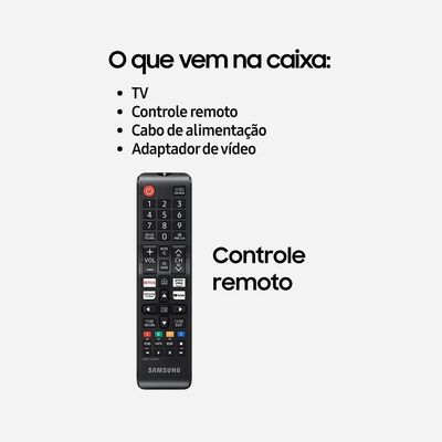 Smart TV 43” Samsung Full HD UN43F6000FGXZD, Xbox Cloud Gaming, HDR, Som em Movimento Virtual, AI Energy Mode, Wi-Fi e Bluetooth