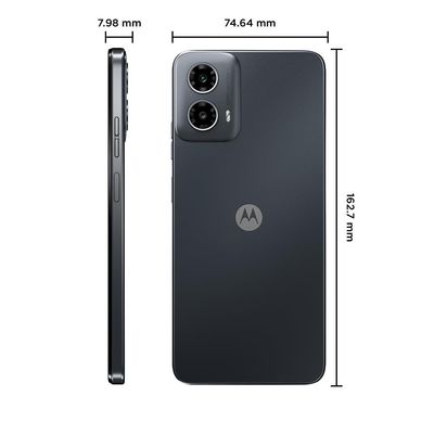 Smartphone Motorola Moto G34 5G Preto 128GB, 4GB RAM, Tela de 6.5", Câmera Traseira Dupla, Áudio Dolby Atmos, Android 14 e Processador Octa-core