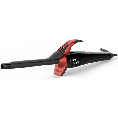 "Modelador de Cachos Taiff Curves 1/2"" com Cabo Giratório Preto - Bivolt"