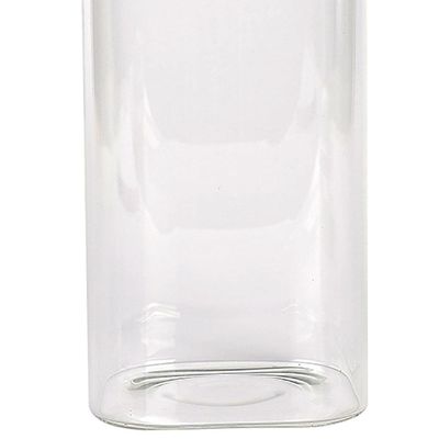 Porta Mantimentos Quadrado Dynasty em Vidro Borossilicato com Tampa de Metal Cobre  1,9L