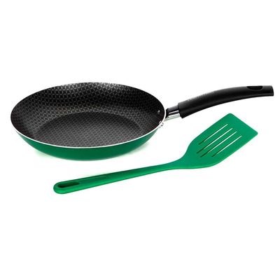 Frigideira Color Pop Multiflon com Espátula Verde - 22cm