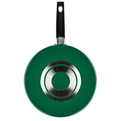 Frigideira Wok Multiflon Color com Revestimento Ultra 7 Verde - 24 cm