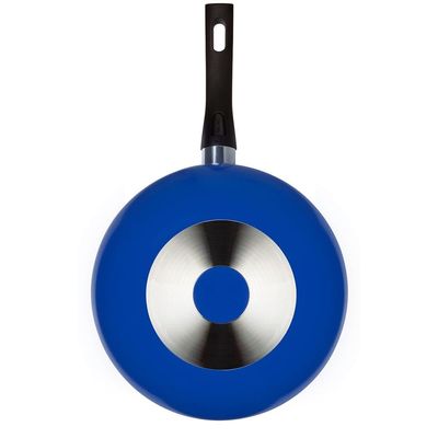 Frigideira Wok Multiflon Color com Revestimento Ultra 7 Azul - 28 cm
