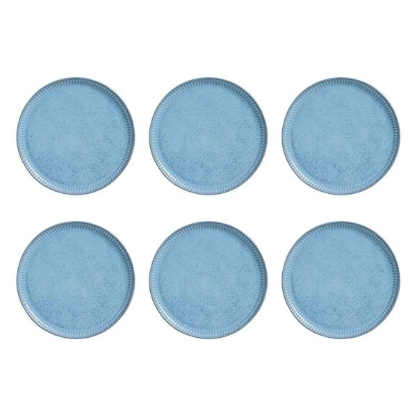 Conjunto de Pratos Rasos Porto Brasil Linhas Breeze 27,5cm - 6 Peças