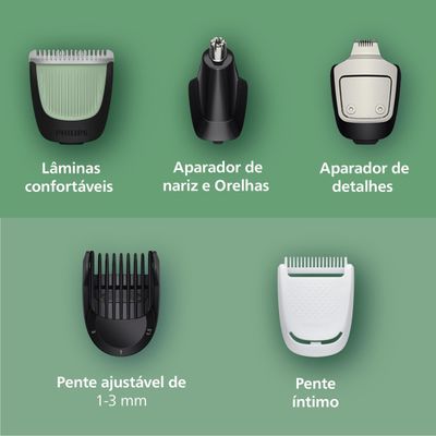 Aparador de Pelos Philips Multigroom MG3941/15 10 em 1 Bivolt