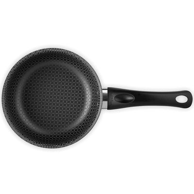Panela Multiflon Gourmet em Alumínio com Revestimento Antiaderente 7 Camadas, Tampa de Vidro com Saída de Vapor e Alças em Baquelite 18 cm – Grafite