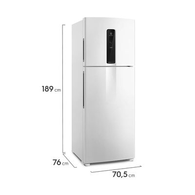 Geladeira Electrolux Frost Free Inverter 480L Efficient com AutoSense Duplex e Painel Digital Branca - Bivolt