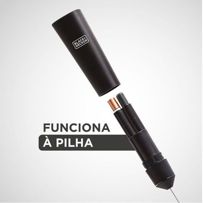 Mixer Black Decker M150 à Pilha, Misturador Multiuso e Portátil com Haste em Inox