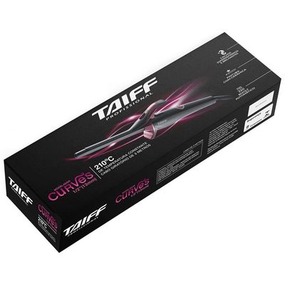 Modelador de Cachos Taiff Curves 1/2" com Cabo Giratório Preto - Bivolt