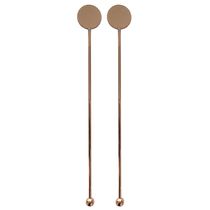 Conjunto de Misturador para Drinks Fracalanza 26282 em Aço Inox Cobre - 2 Peças