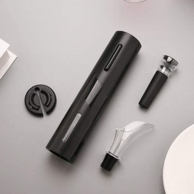 Kit Saca Rolhas - Abridor de Vinho Elétrico Automático com Cortador e Arejador - Recarregável
